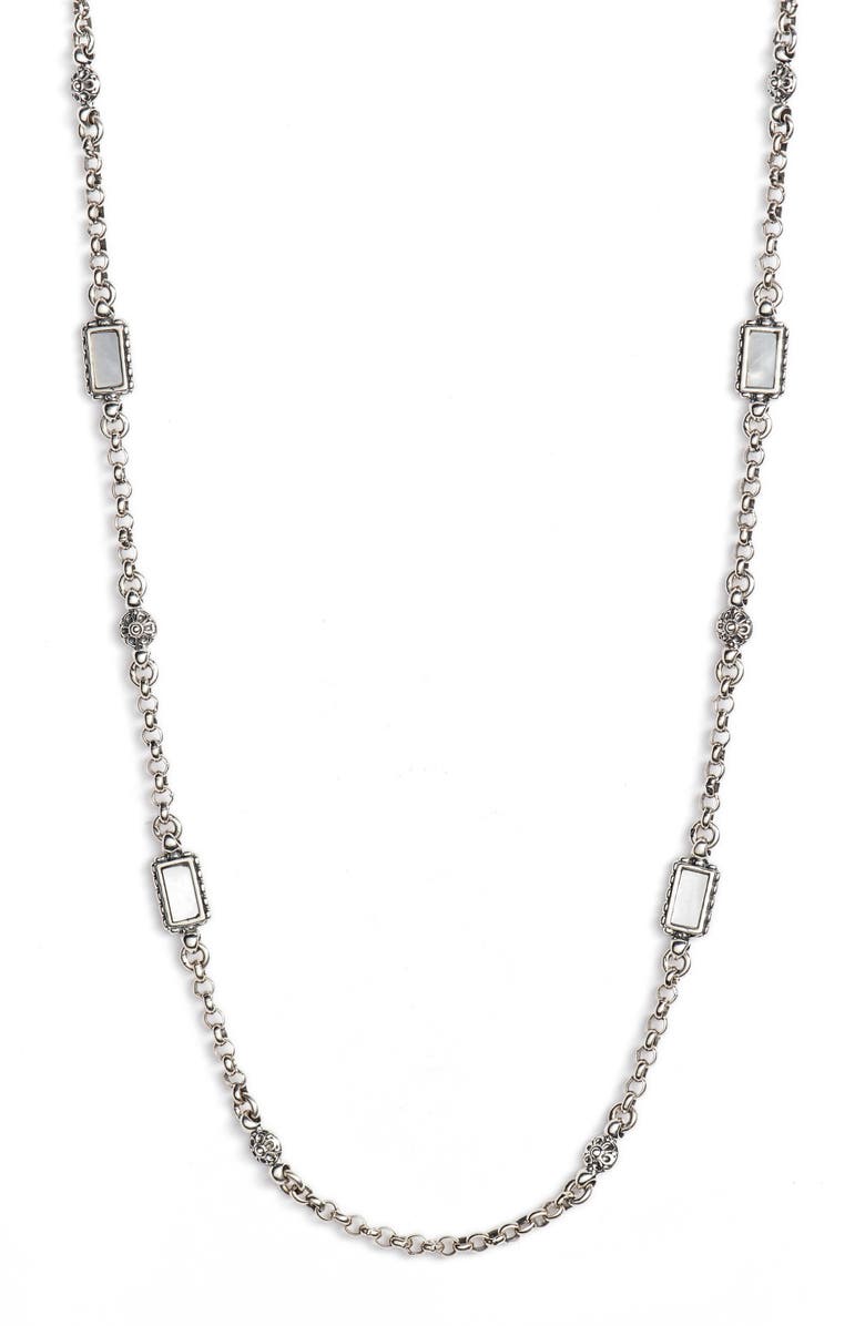 Konstantino Mother-of-Pearl Sterling Necklace, Main, color, 