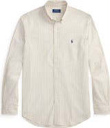 Polo Ralph Lauren Classic Fit Stripe Cotton Broadcloth Button-Down Shirt