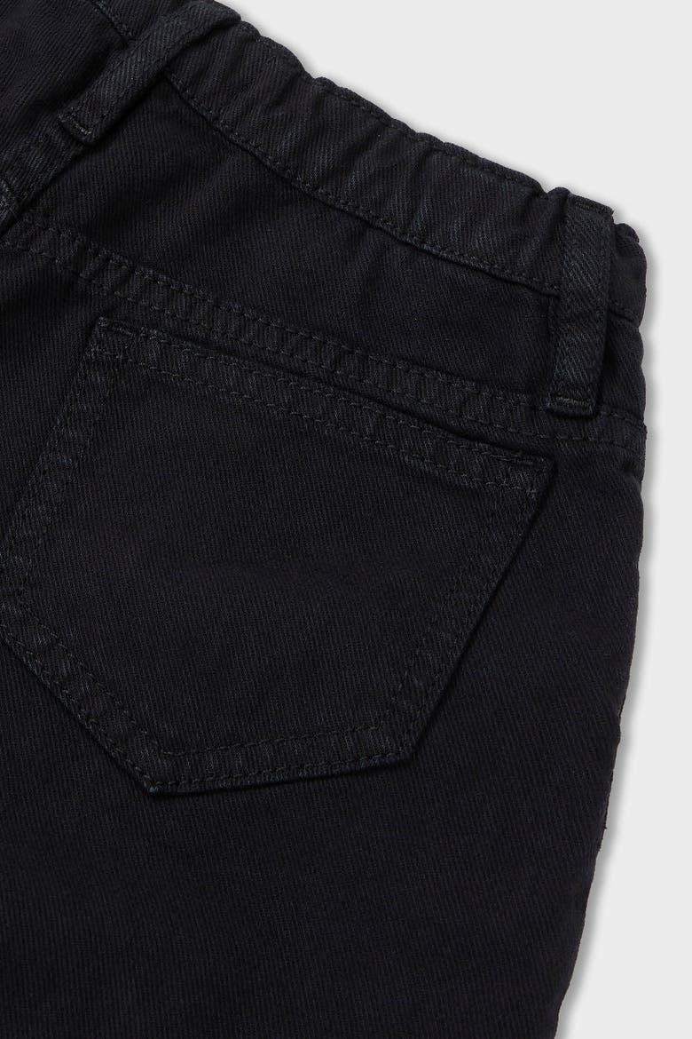 Organic Cotton Balloon Denim Short, Alternate, color, Black Denim
