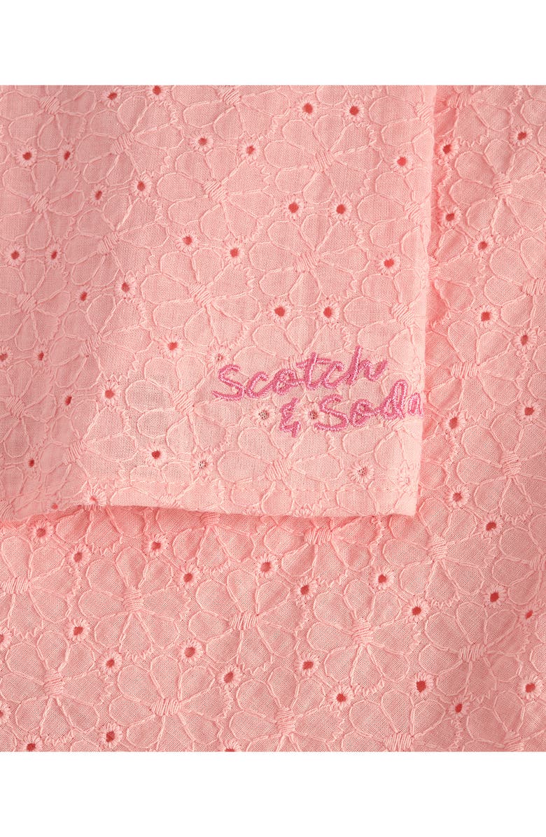 Scotch & Soda Kids' Cotton Eyelet Tank & Skirt Set, Alternate, color, Impatiens Pink
