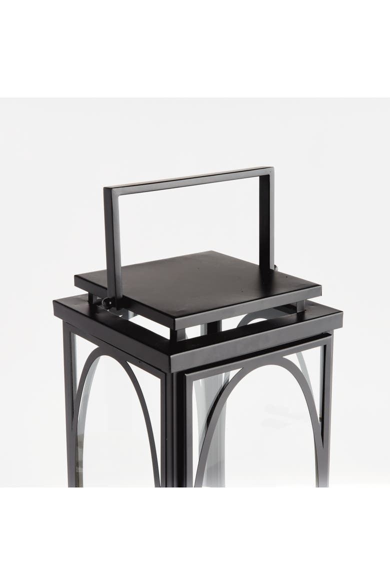 Jace Lantern Candle Holder Large, Alternate, color, Black