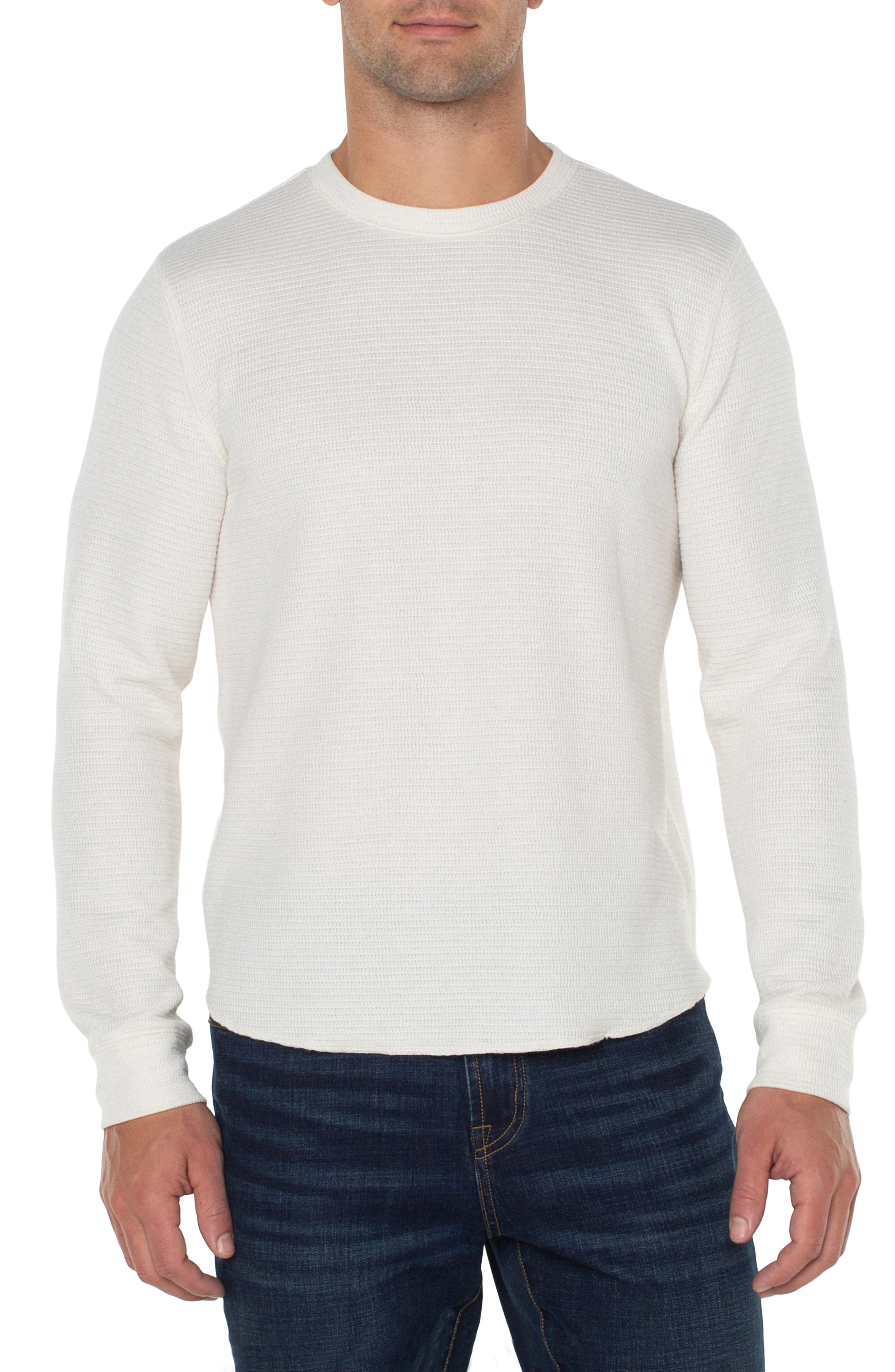 Liverpool Los Angeles Crewneck Sweater in Cream 