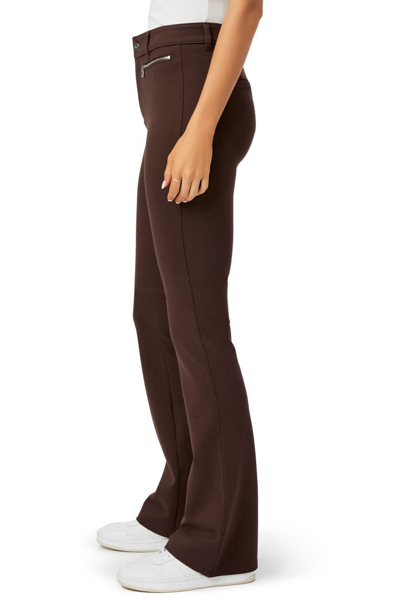 PAIGE Hattena Flare Pants, Alternate, color, Dark Brown
