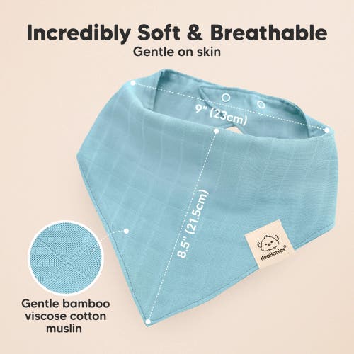 KEABABIES KEABABIES 8-PACK LUMI MUSLIN BANDANA BIBS