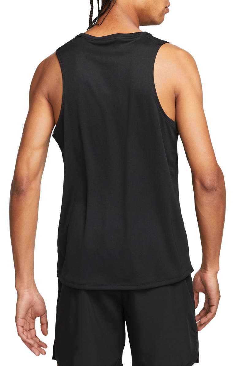 Nike Dri-FIT Running Tank, Alternate, color, Black/ Reflective Silver