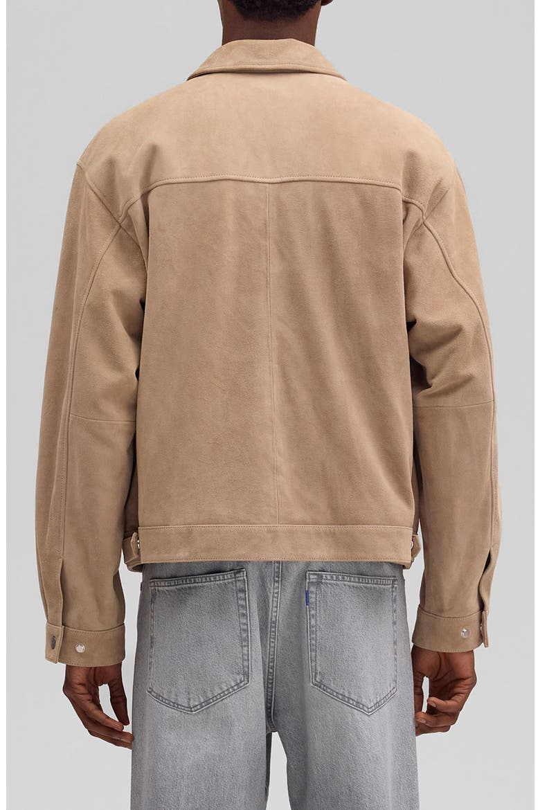 Petrus Goatskin Suede Jacket, Alternate, color, KHAKI STONE