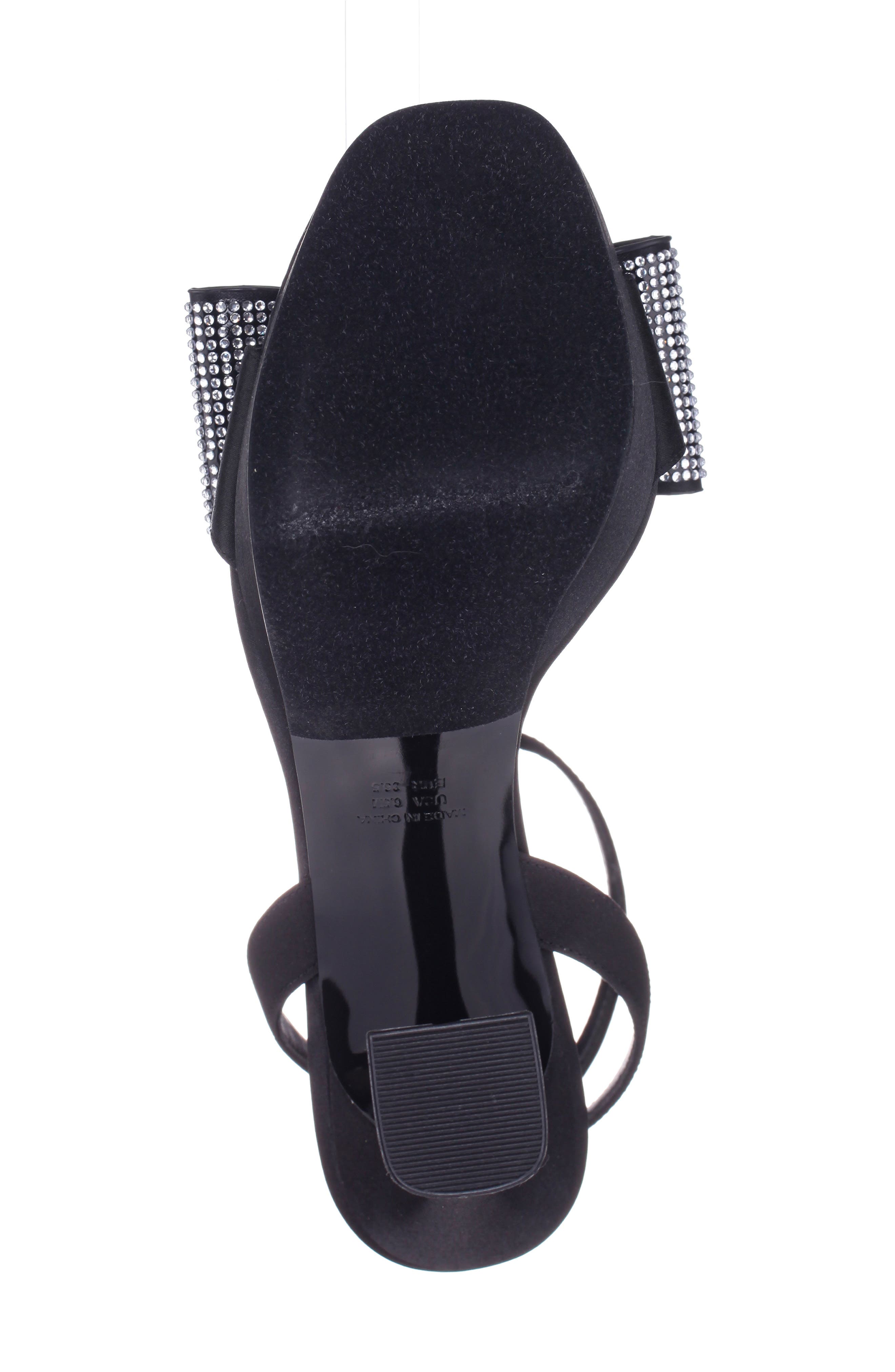Nina Agusta Ankle Strap Platform Sandal, Alternate, color, Black