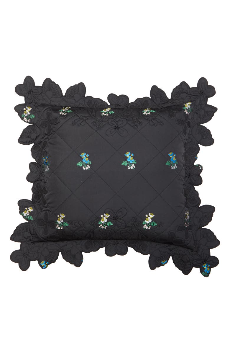 Cecilie Bahnsen Kosta Floral Embroidered Quilted Pillowcase, Main, color, 