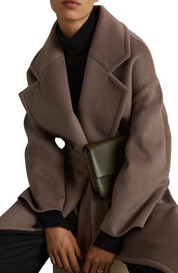 Bridget Belted Wool Blend Coat