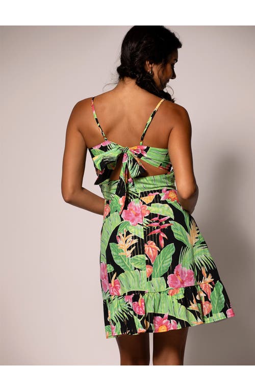 Tori Richard Midnight Blossom Loretta Dress In Black