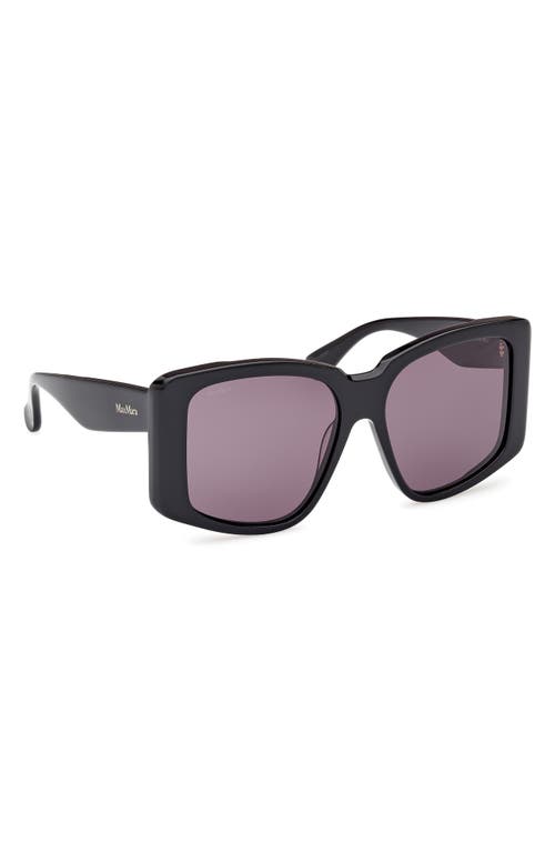 Max Mara Glimpse6 57mm Polarized Square Sunglasses