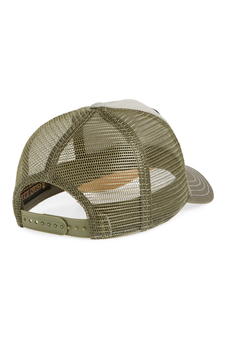 Goat Beard Trucker Hat, Alternate, color, OLIVE