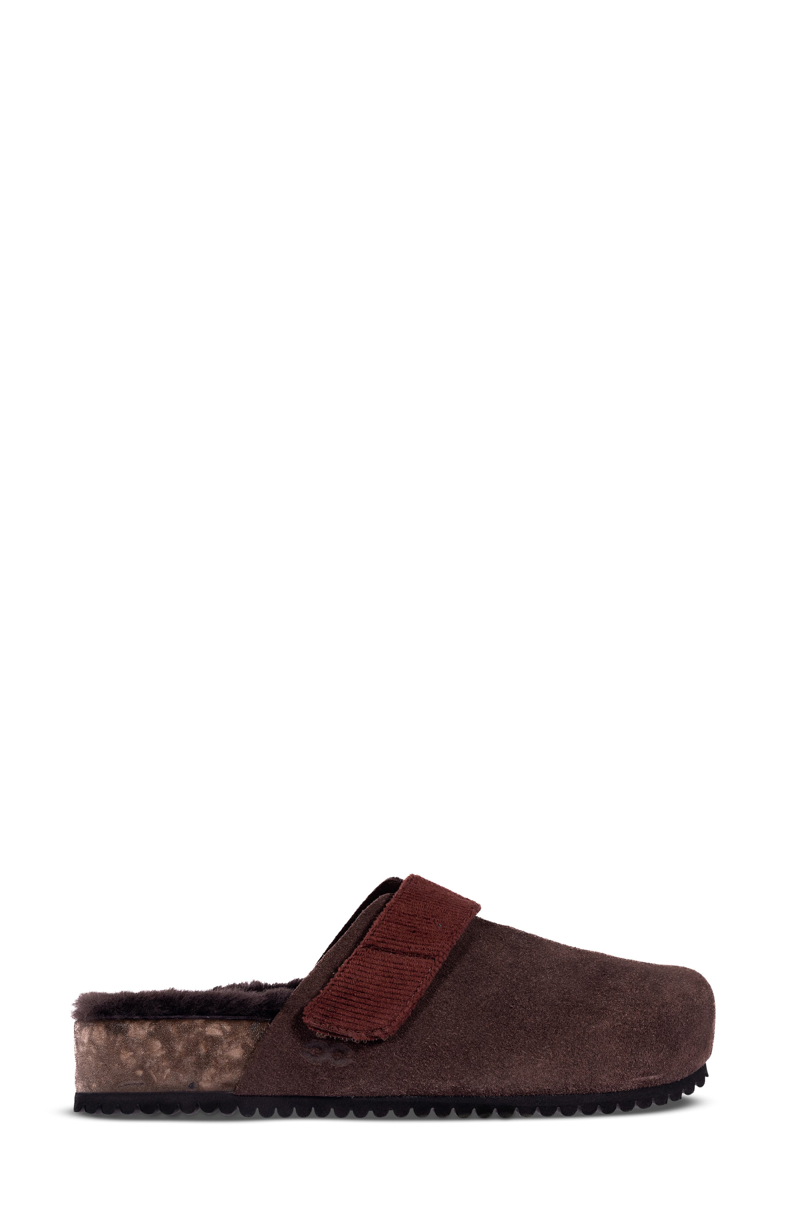 FLEKS Puente Genuine Shearling Lined Clog, Alternate, color, Espresso
