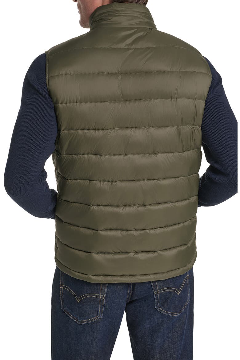 Quilted Zip Front Vest, Alternate, color, ARMY GREEN