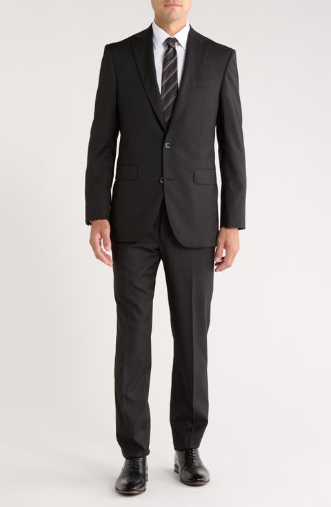 Napoli Charcoal Classic Fit Wool Suit