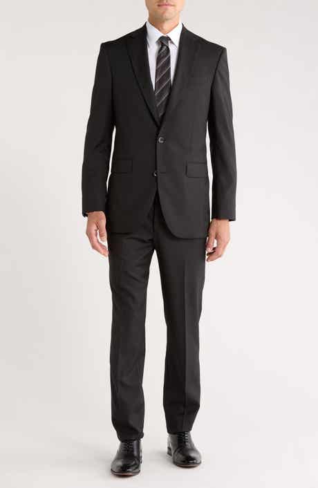 Jack Victor Napoli Charcoal Classic Fit Wool Suit