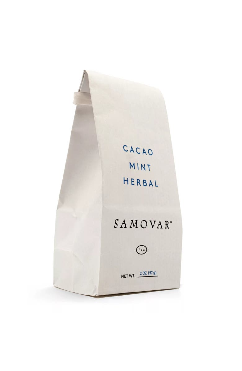 Samovar Tea Cacao Mint Herbal Infusion, Organic, Main, color, 2 Oz Bag