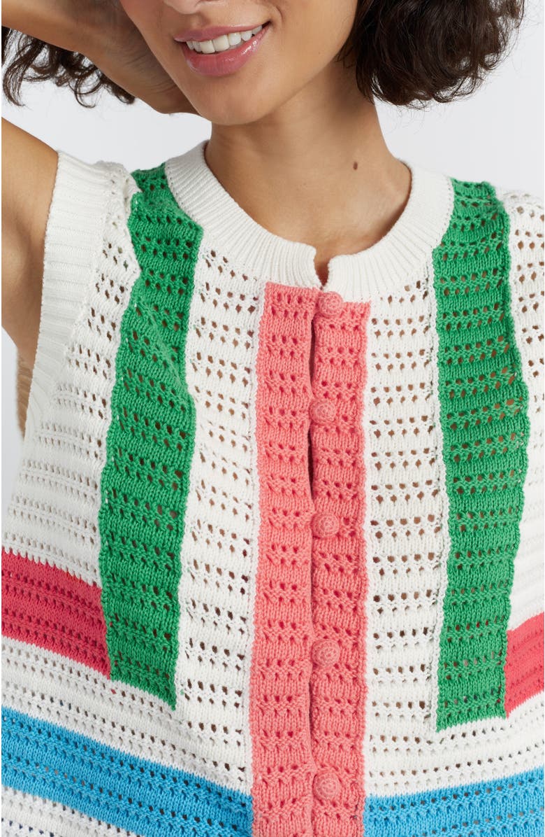 Chinti & Parker Cotton Capri Vest, Alternate, color, 