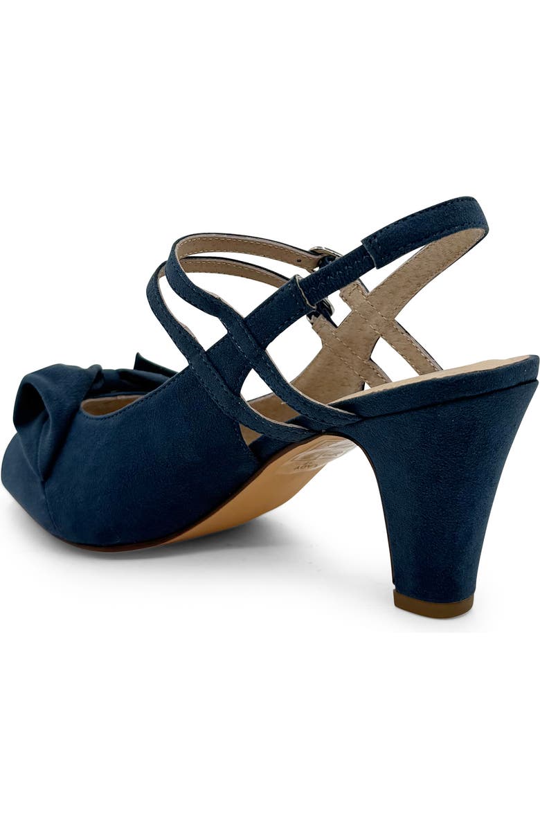 CHELSEA CREW Lady Slingback Peep Toe Pump, Alternate, color, Blue Micro