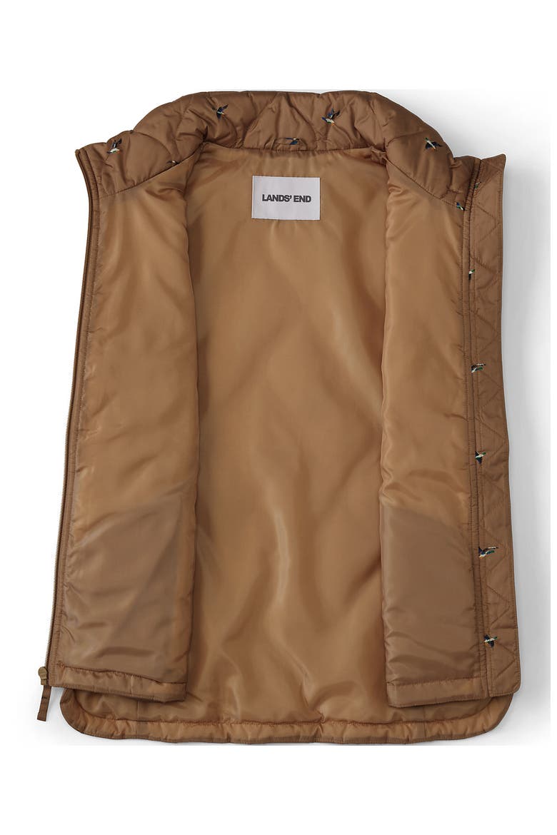 Plus Size FeatherFree Quilted Insulated Vest, Alternate, color, Ducks/Honey Beige