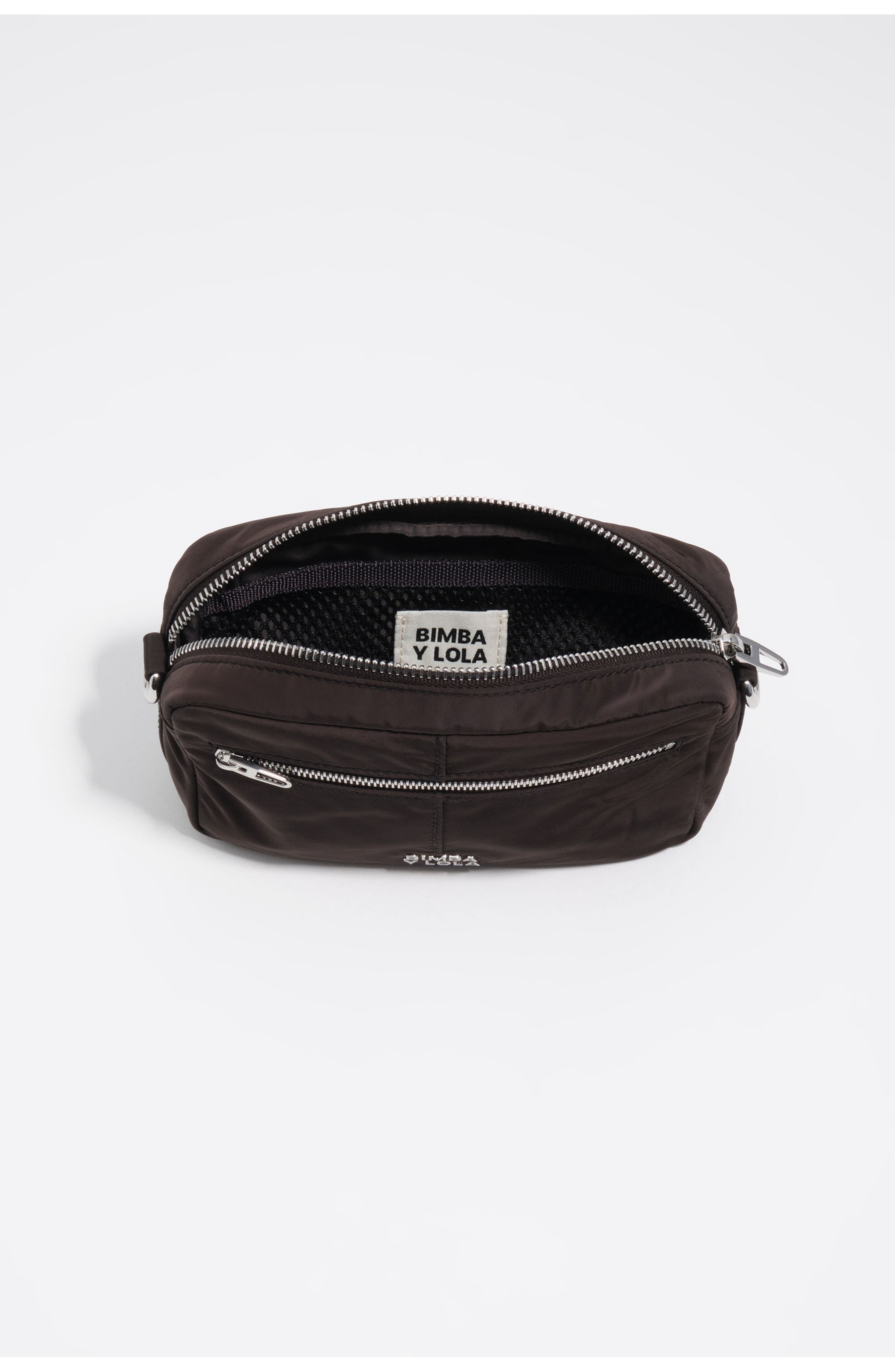 Bimba y Lola Compact Nylon Crossbody, Alternate, color, Charcoal