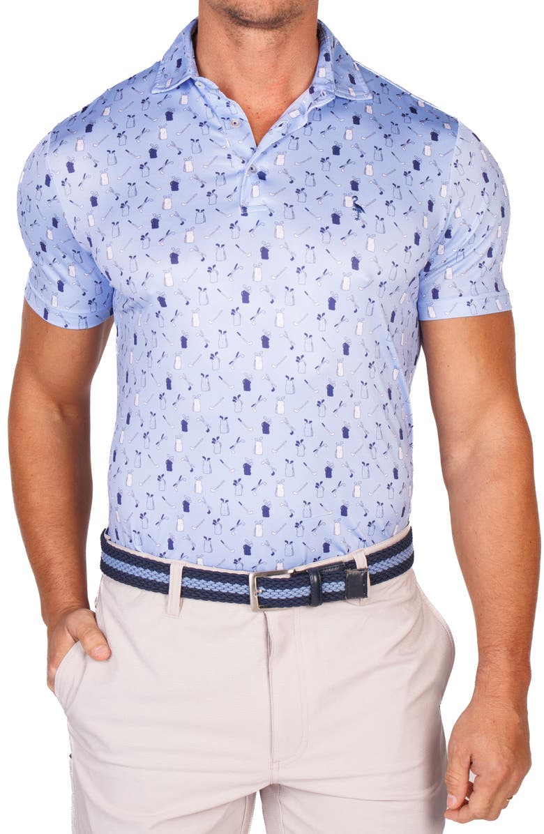 TailorByrd Golf Gear Performance Golf Polo, Alternate, color, Light Blue