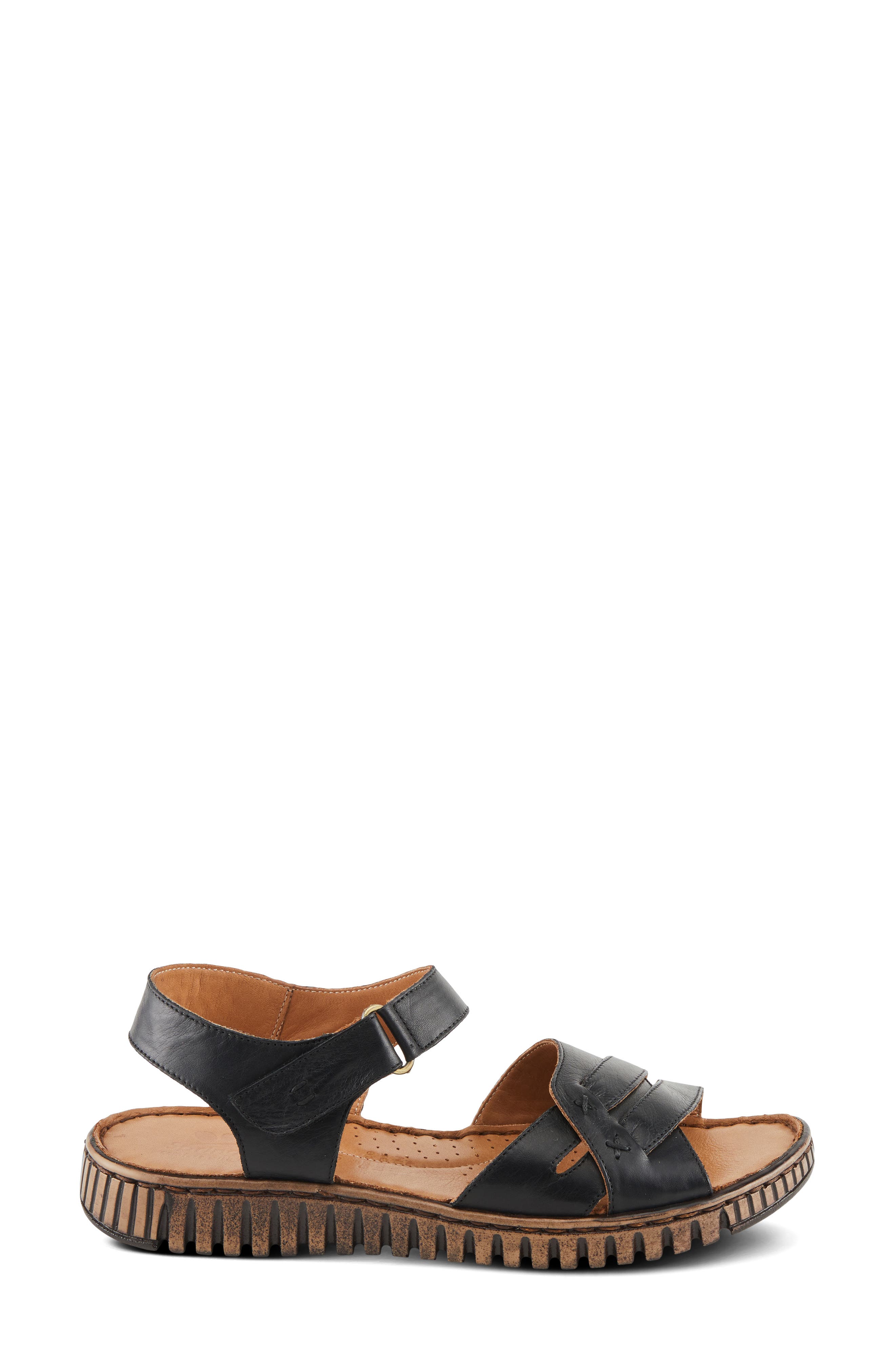 Nochella Ankle Strap Sandal, Alternate, color, BLACK
