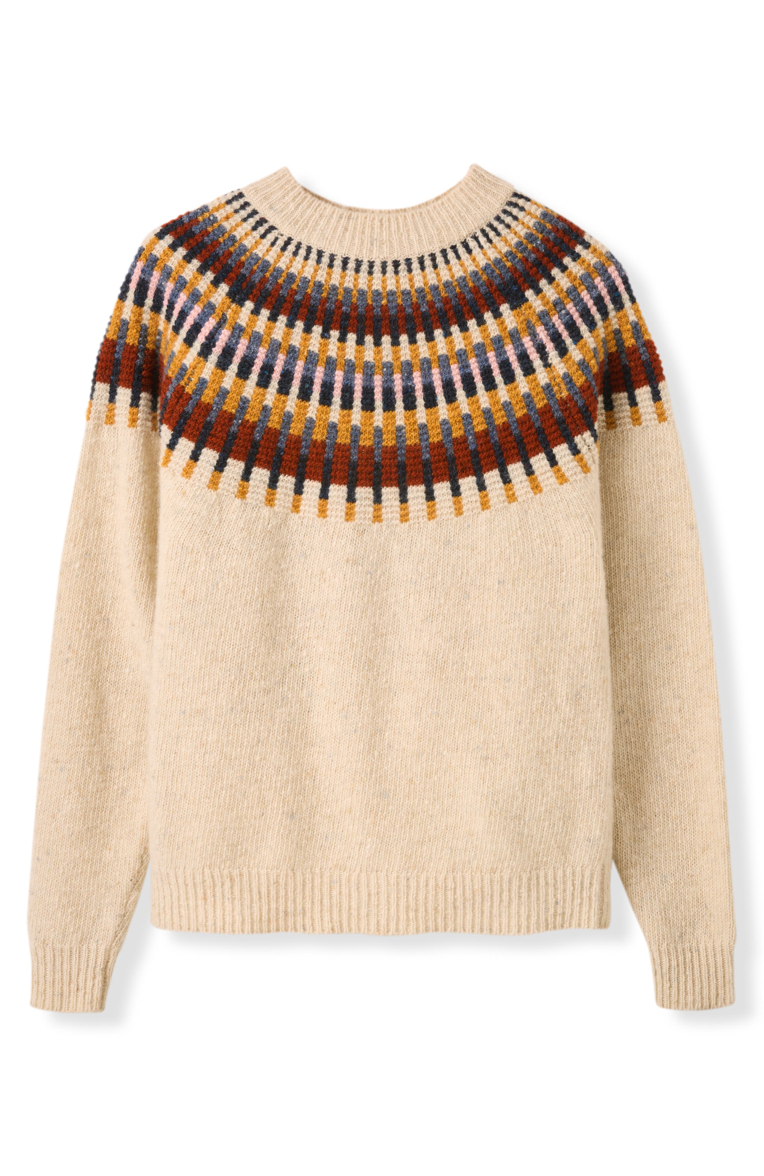 Stitch Yoke High Neck Sweater - image 2