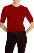 FRAME The Gathered Honeycomb Cashmere Sweater