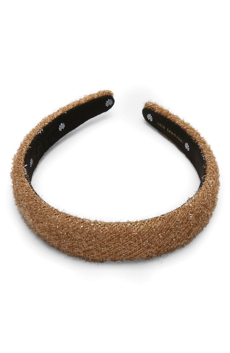 Lele Sadoughi Tinsel Headband, Alternate, color, Gold