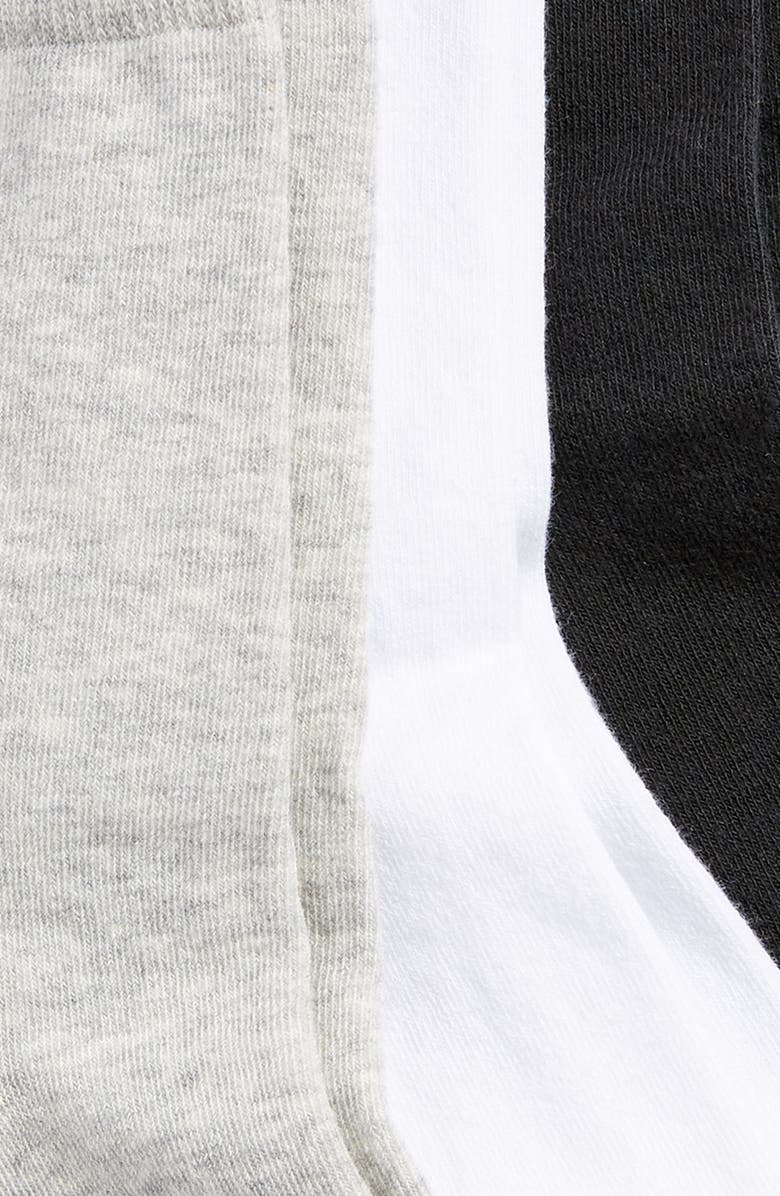 Nordstrom Best Assorted 3-Pack Cotton Blend Crew Socks, Alternate, color,