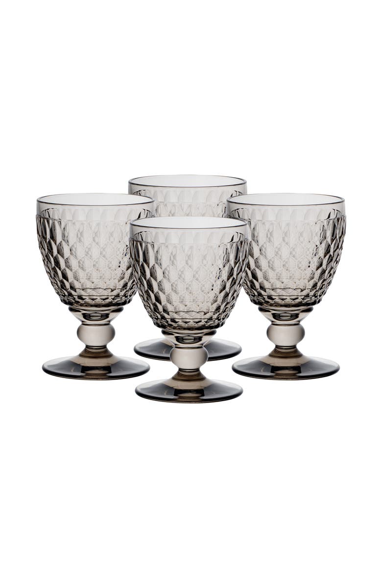 Boston coloured Claret-Smoke  Set of 4, Alternate, color, grey