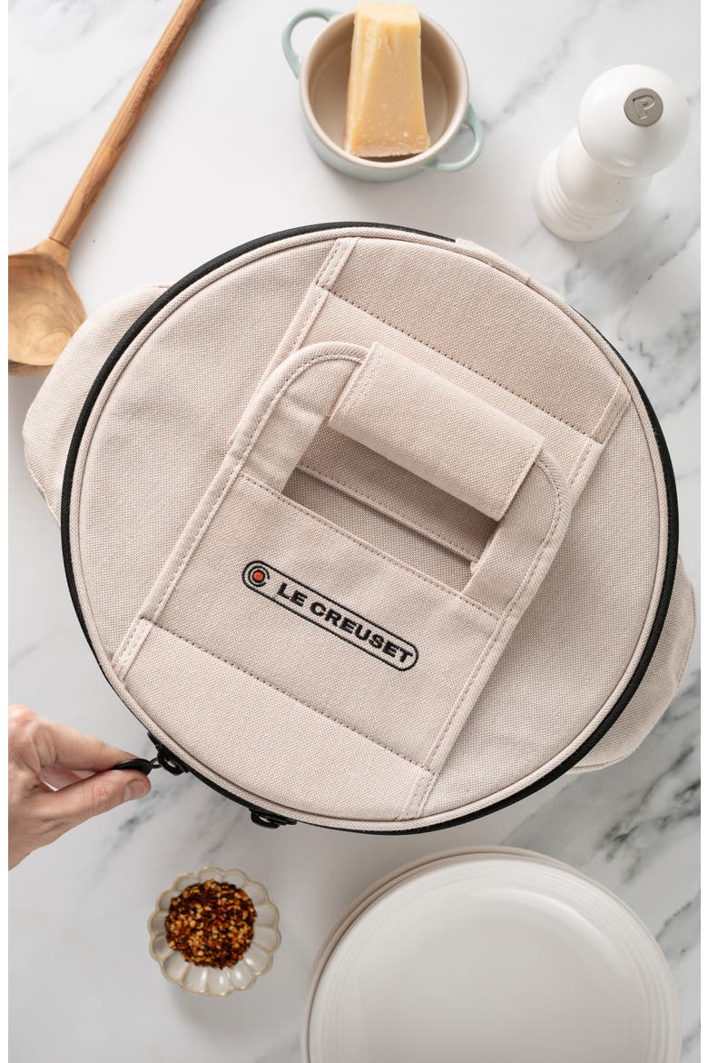 Round Dutch Oven Tote Bag, Alternate, color, BEIGE