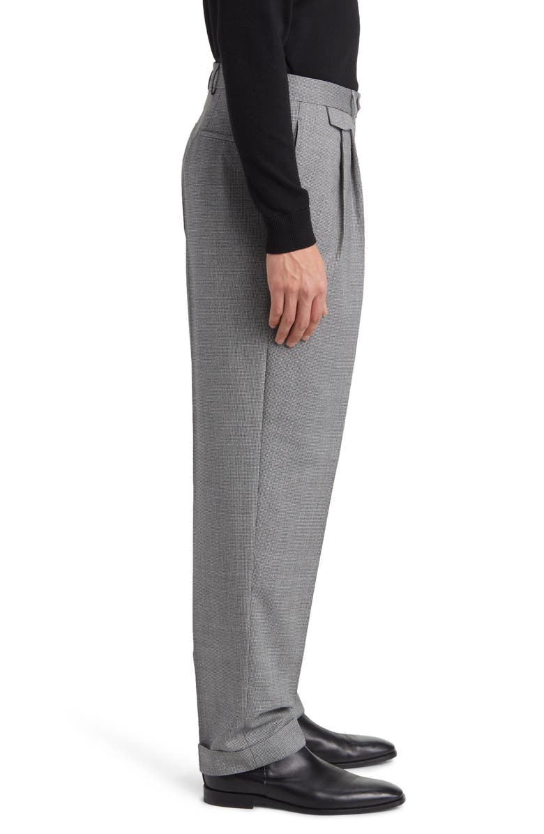 BOSS Camel Peet Pleated Wool Dress Pants, Alternate, color,