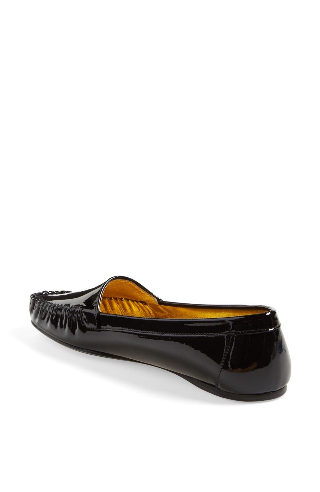Prada Patent Leather Moccasin, Alternate, color, 