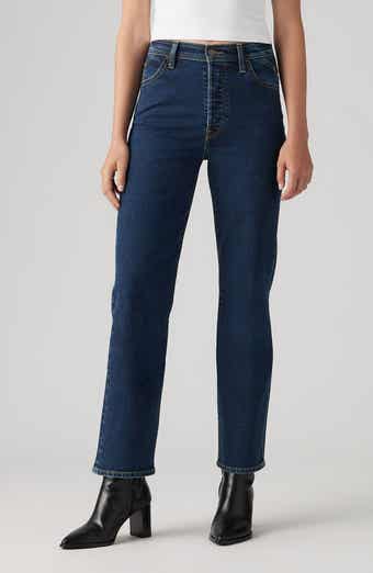 Levi's® Ribcage Riveted High Waist Ankle Straight Leg Jeans