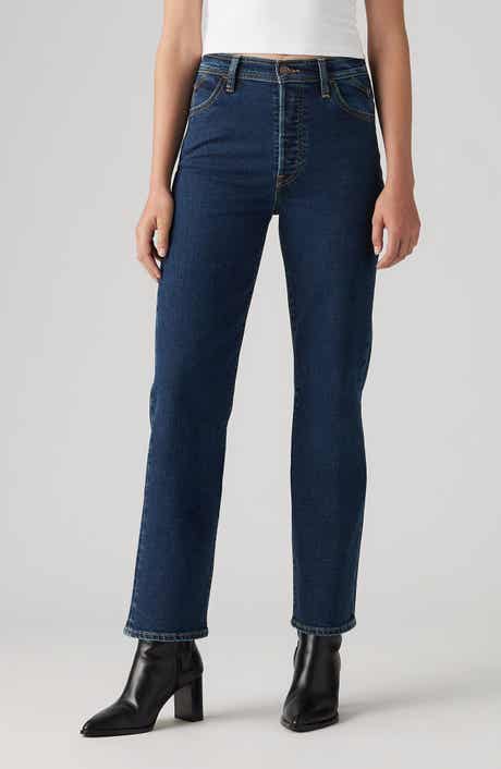 Levi's® Ribcage Riveted High Waist Ankle Straight Leg Jeans
