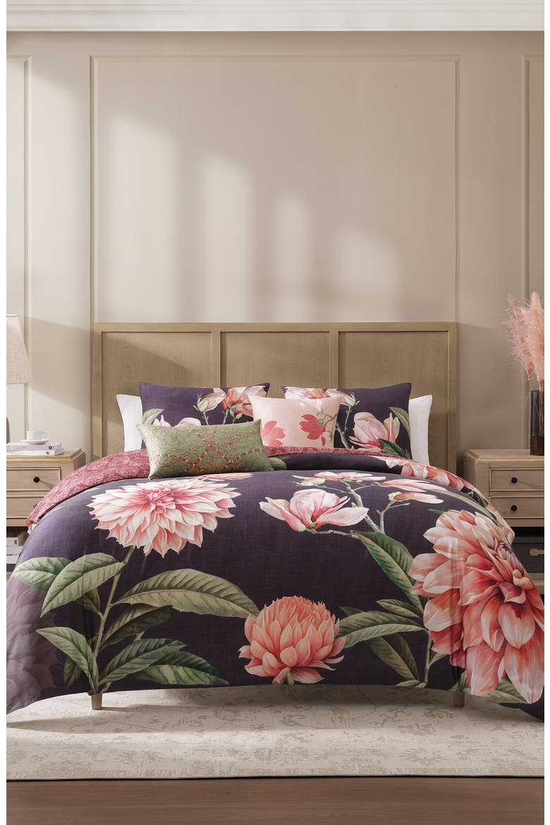 Blush Serenade 5-Piece Comforter Set, Main, color, PURPLE