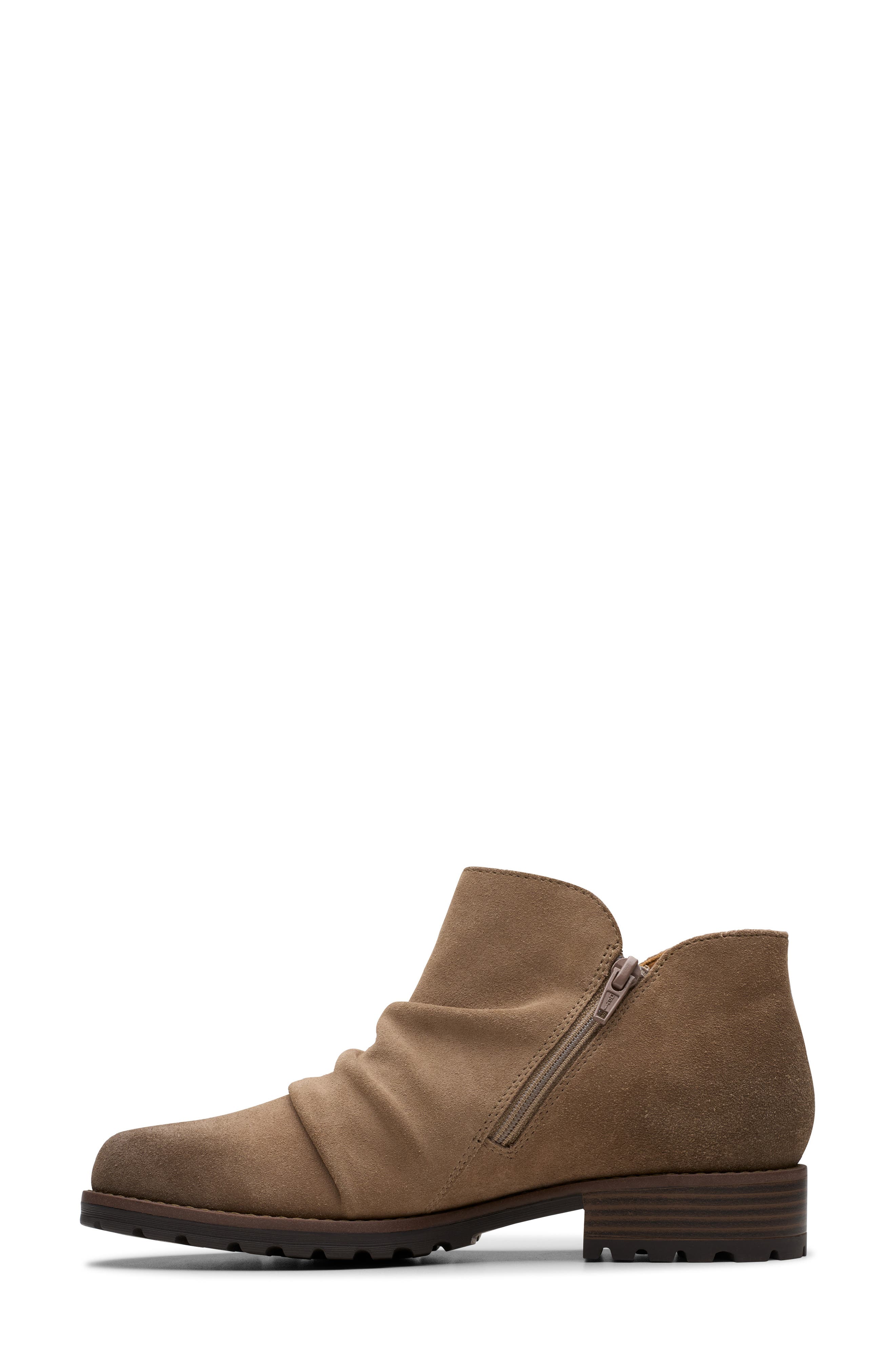 Clarks<sup>®</sup> Nissini Top Waterproof Leather Ankle Boot, Alternate, color, Dark Taupe