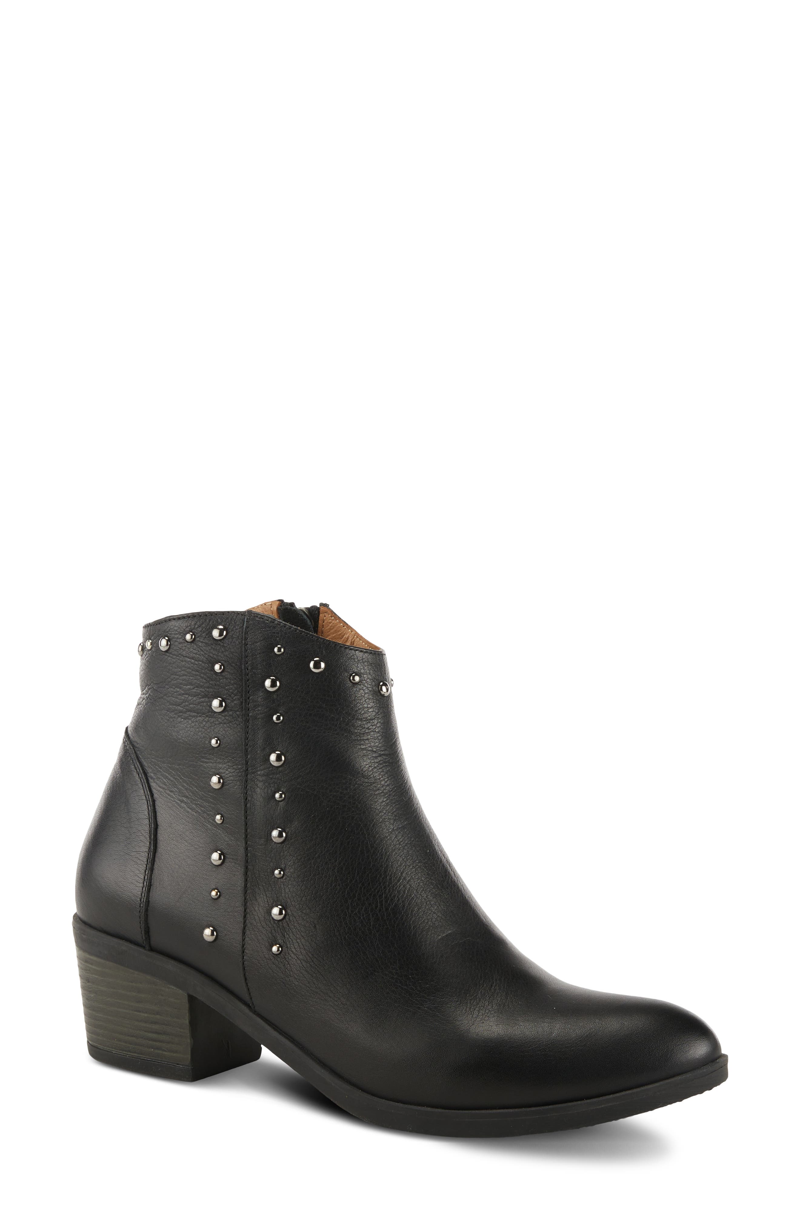 Spring Step Wildwest Bootie, Main, color, Black