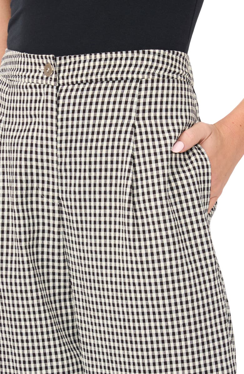 Vince Camuto Crop Straight Leg Pants, Alternate, color, Rich Black