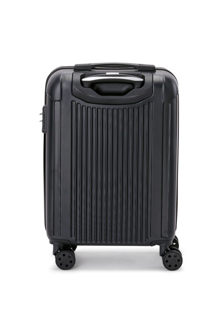 Lotus 21" Upright Carry On Suitcase, Alternate, color, Black