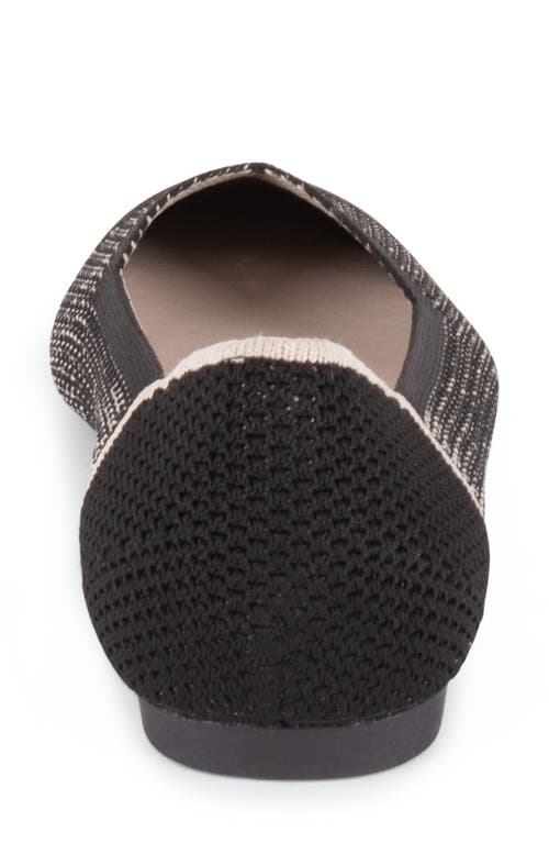Tahari Antigua Knit Pointed Toe Flat In Multi