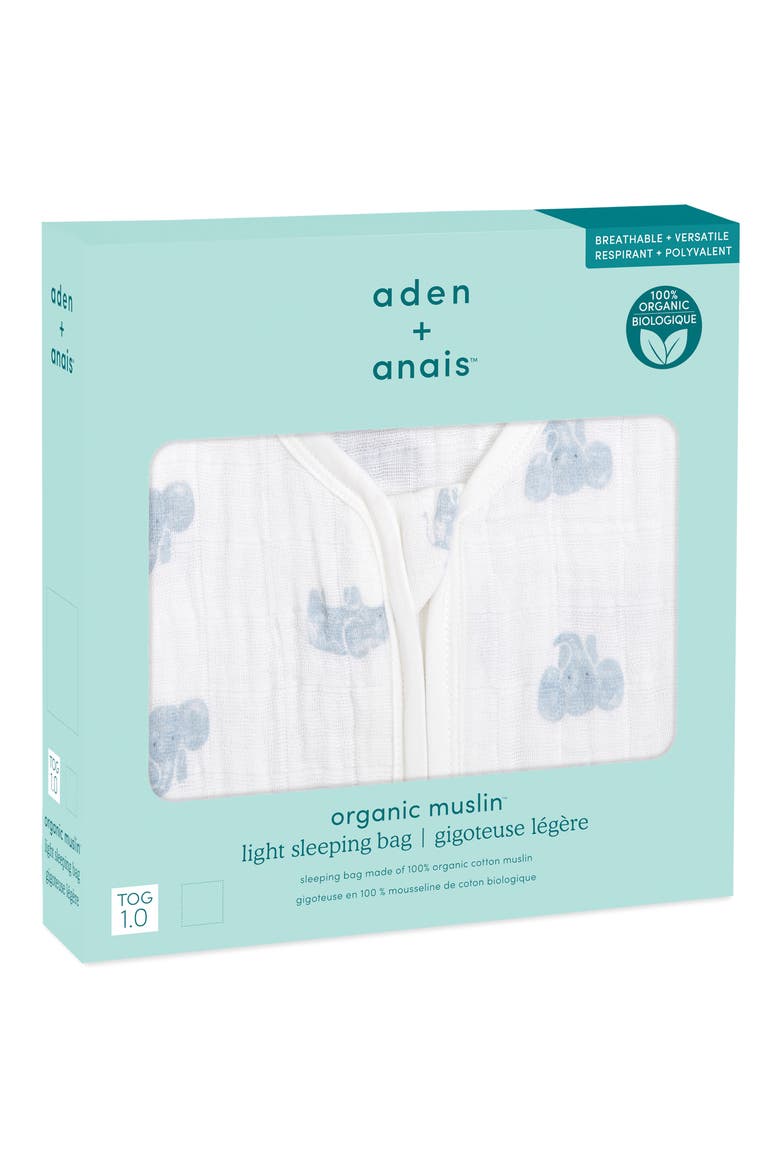Organic Cotton Muslin Wearable Blanket, Alternate, color, ANIMAL KINGDOM