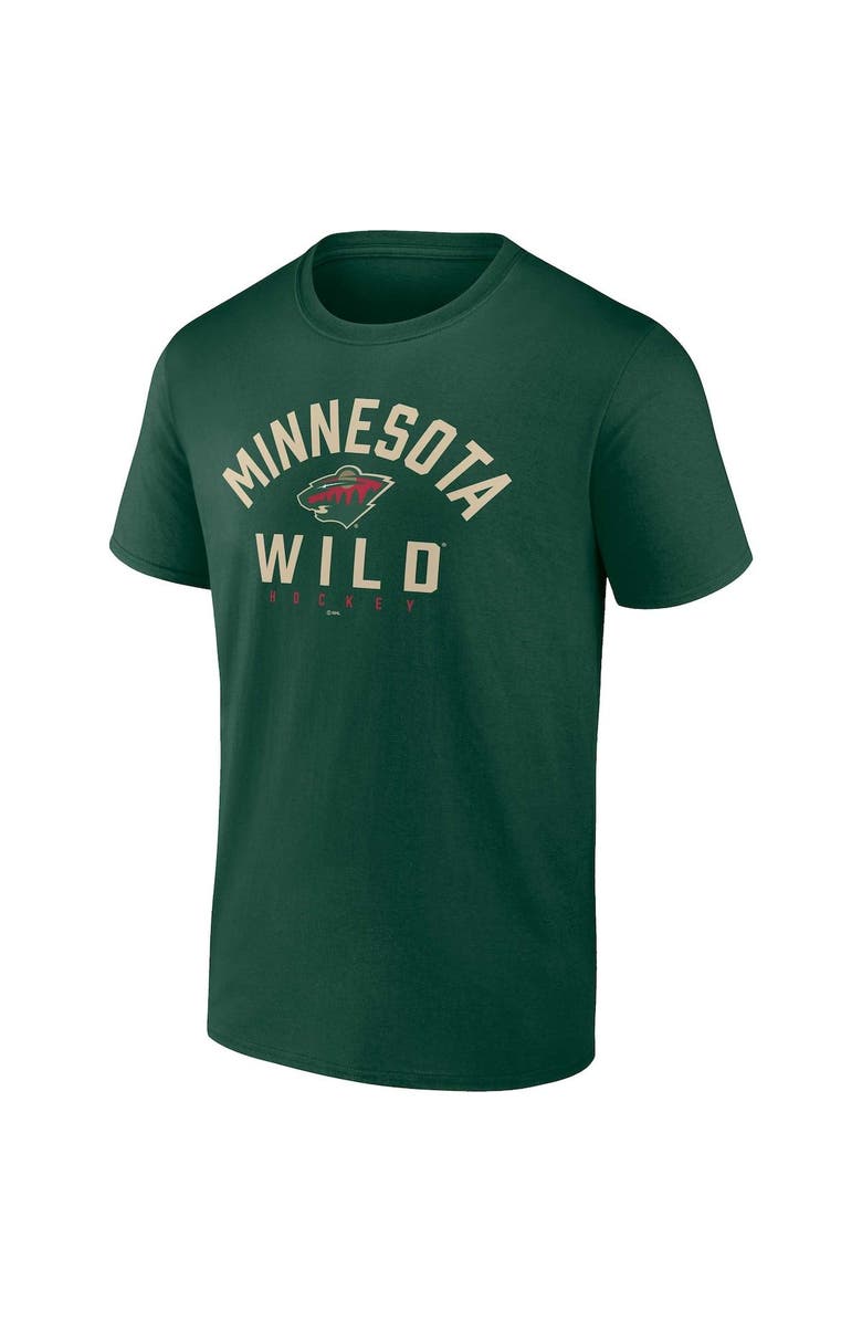 FANATICS Men's Fanatics Branded Green Minnesota Wild Wordmark Two-Pack T-Shirt Set, Alternate, color, 