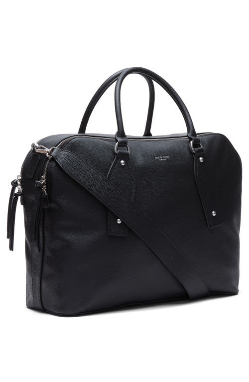 Rag & Bone Large Gramercy Leather Satchel In Black