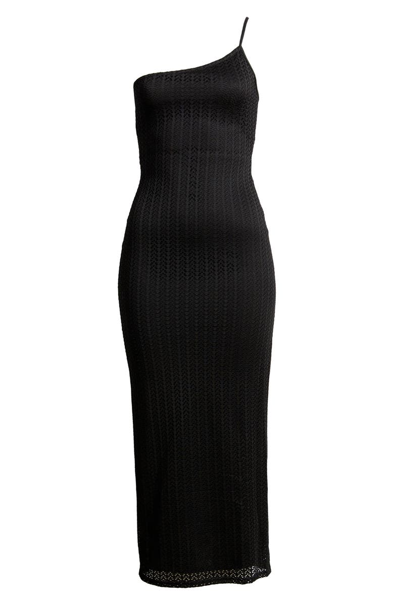 ASOS DESIGN One Shoulder Lace Dress, Alternate, color, 