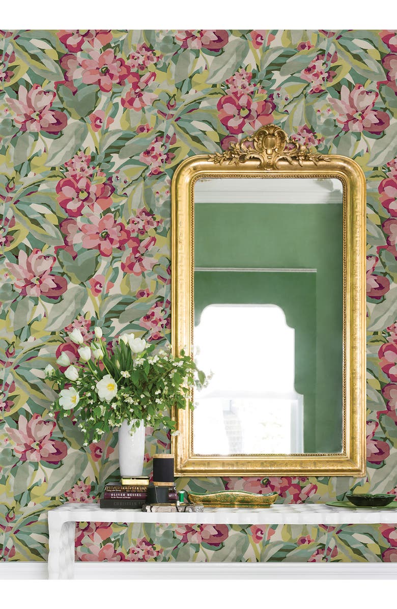 Wallpops Belles Fleurs Peel & Stick Wallpaper, Alternate, color, Pink