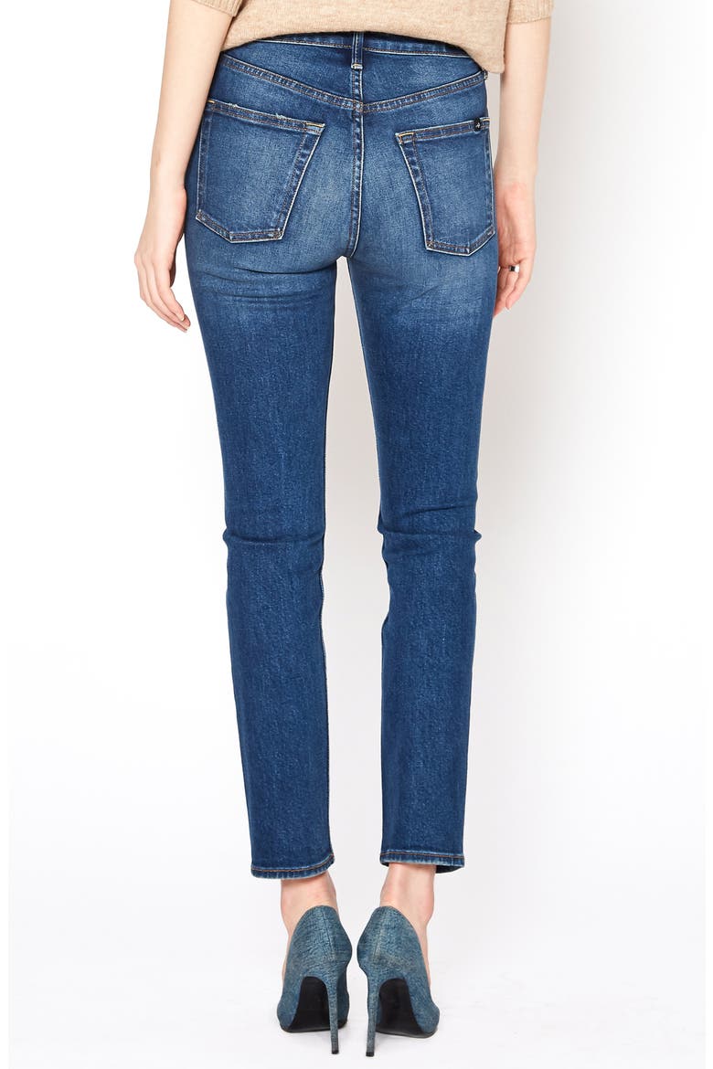 Ida Modern Slim High Waist Skinny Jeans, Alternate, color, BALTIC