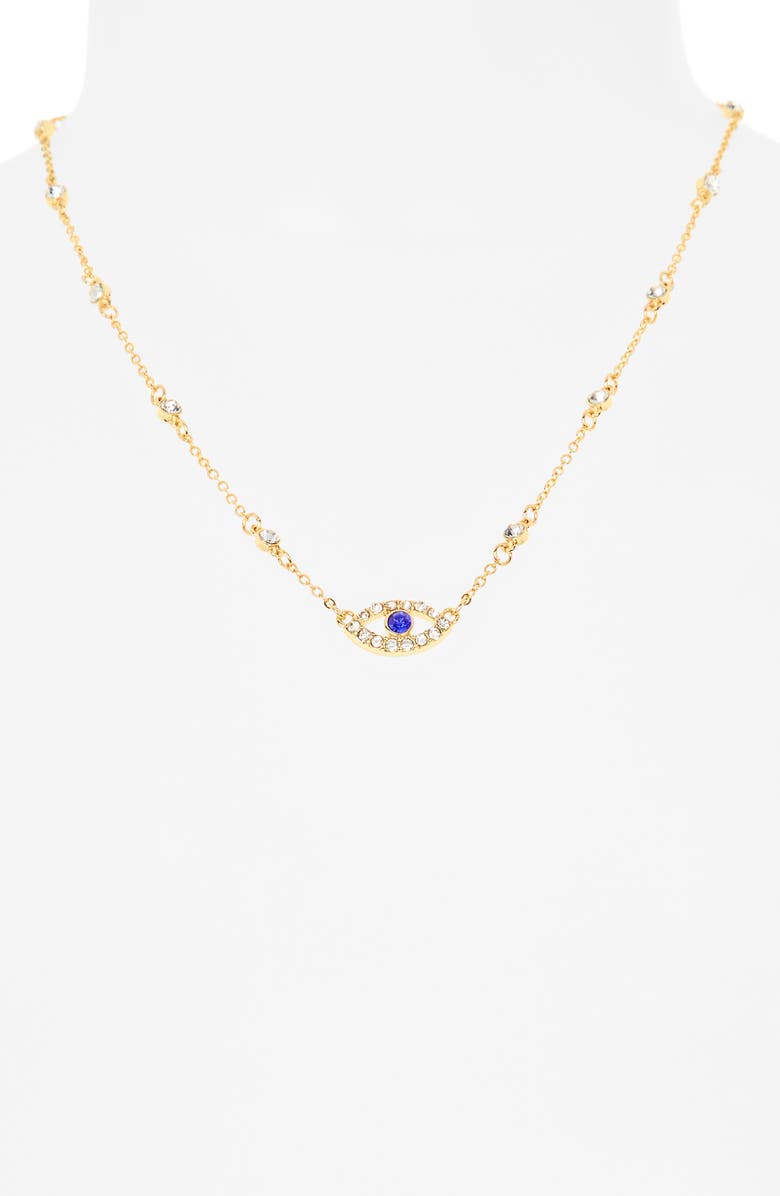 BaubleBar Evil Eye Pendant Necklace, Alternate, color, 